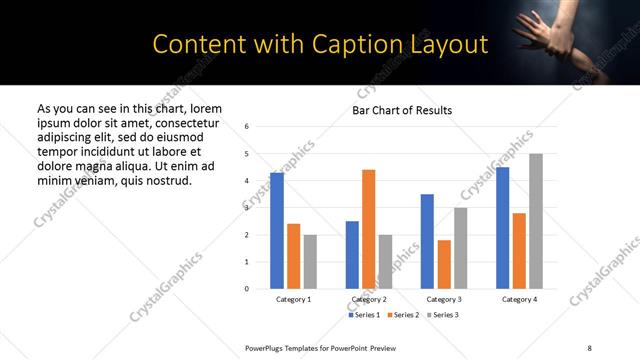Content with Caption presentation slide layout