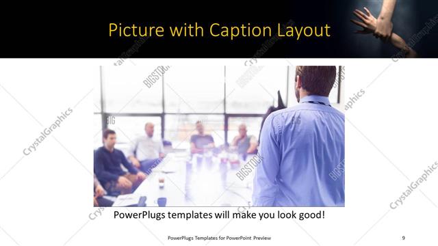 Picture with Caption presentation slide layout
