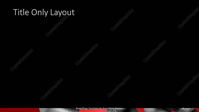 Title Only presentation slide layout