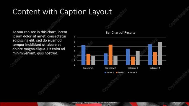 Content with Caption presentation slide layout