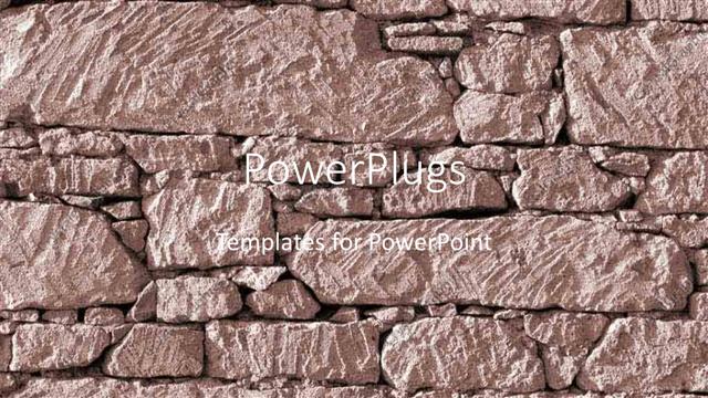  Presentation with rock - A strong rock wall being built by a number of various sized rocks