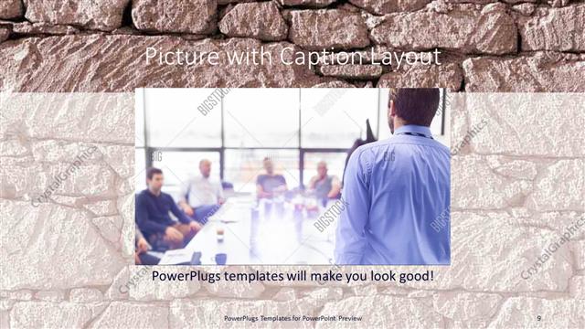 Picture with Caption presentation slide layout