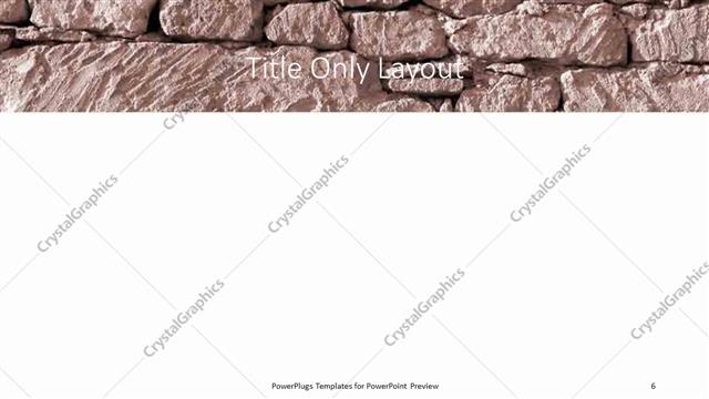 Title Only presentation slide layout