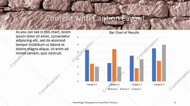Content with Caption presentation slide layout