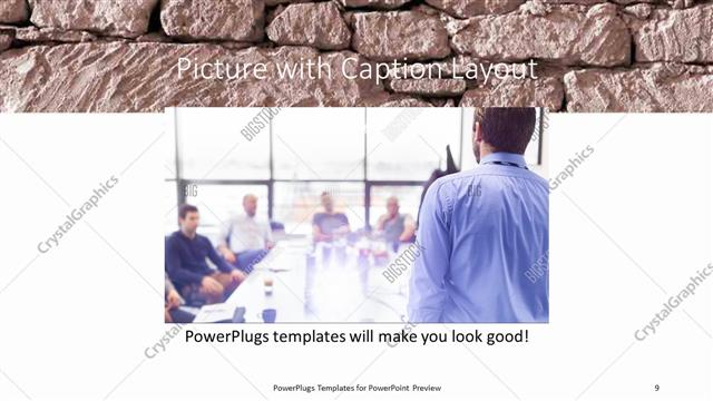 Picture with Caption presentation slide layout