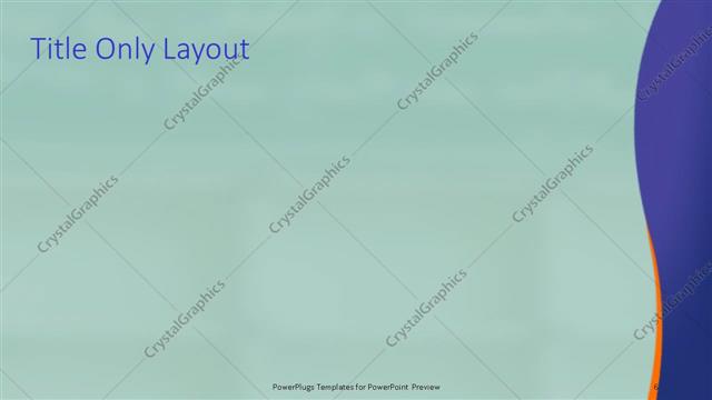 Title Only presentation slide layout