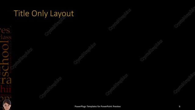 Title Only presentation slide layout