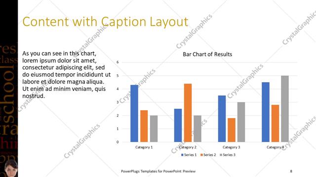 Content with Caption presentation slide layout