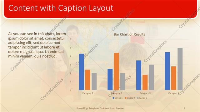 Content with Caption presentation slide layout
