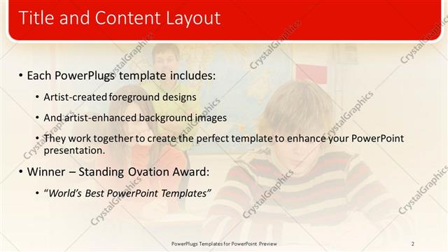 Title and Content presentation slide layout