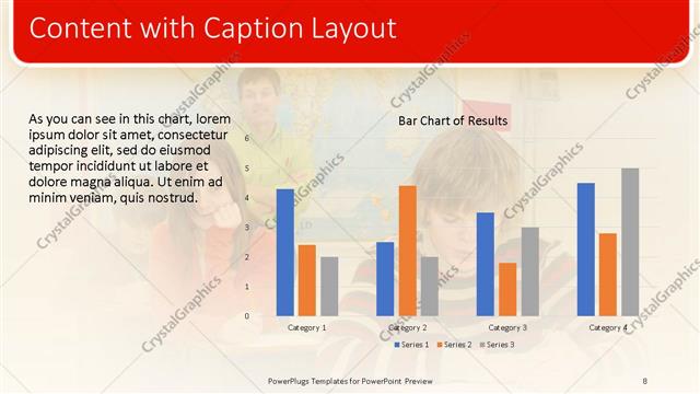 Content with Caption presentation slide layout