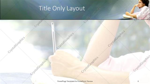 Title Only presentation slide layout
