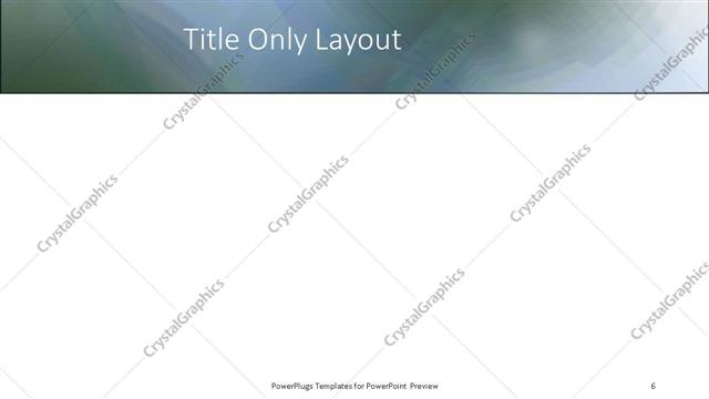 Title Only presentation slide layout