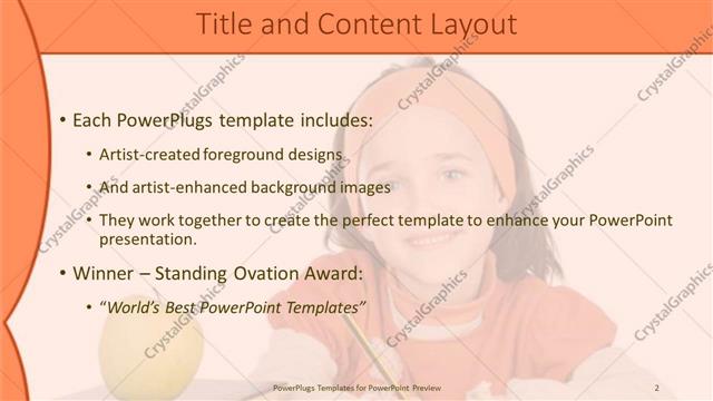 Title and Content presentation slide layout