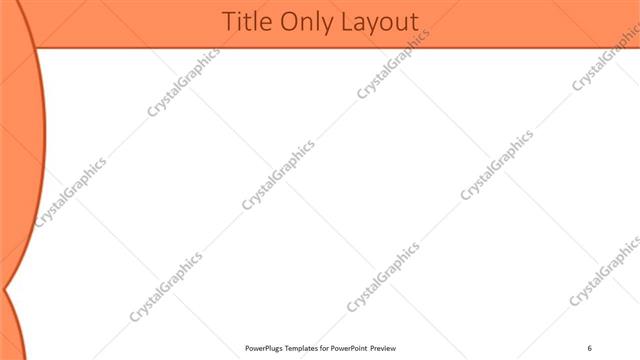 Title Only presentation slide layout