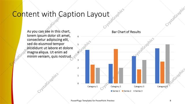 Content with Caption presentation slide layout