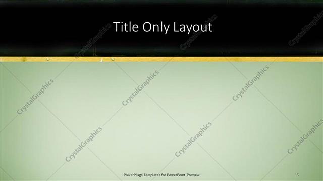 Title Only presentation slide layout