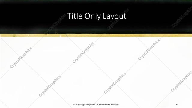 Title Only presentation slide layout