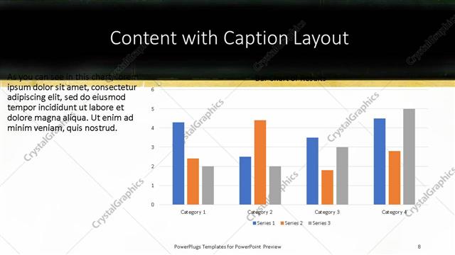 Content with Caption presentation slide layout