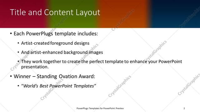 Title and Content presentation slide layout