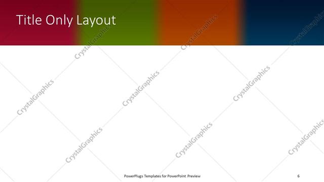 Title Only presentation slide layout