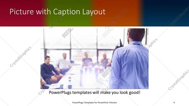 Picture with Caption presentation slide layout