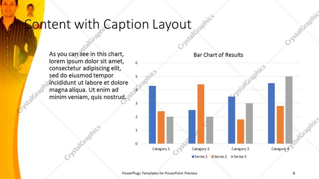 Content with Caption presentation slide layout