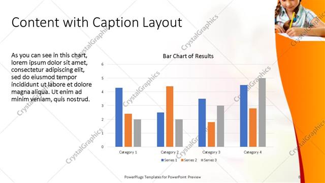 Content with Caption presentation slide layout