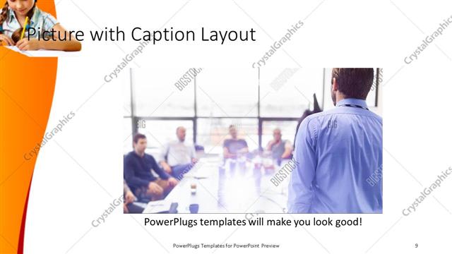 Picture with Caption presentation slide layout