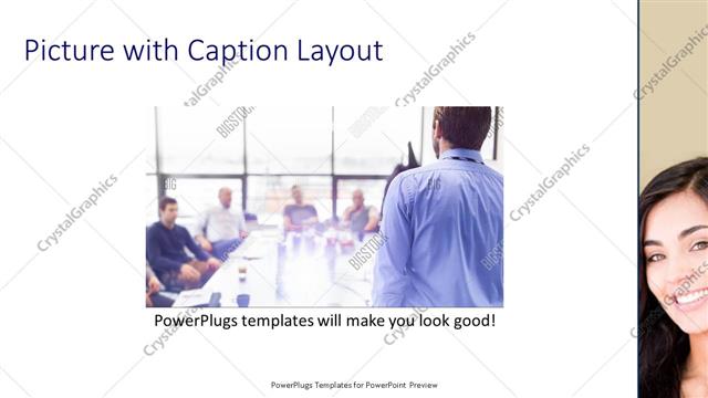 Picture with Caption presentation slide layout