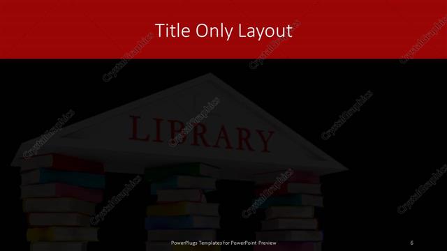 Title Only presentation slide layout