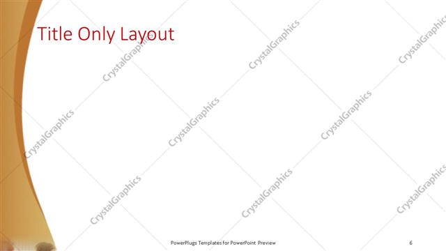 Title Only presentation slide layout