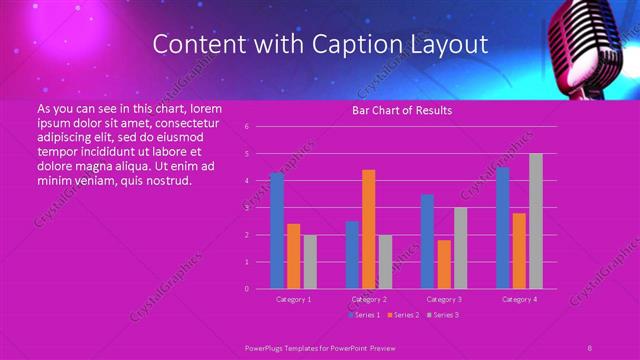 Content with Caption presentation slide layout