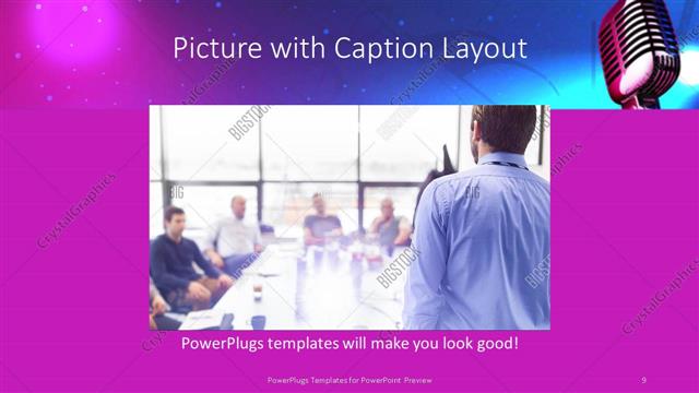 Picture with Caption presentation slide layout