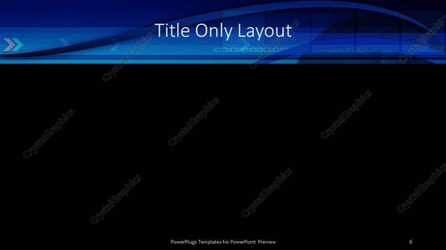 Title Only presentation slide layout