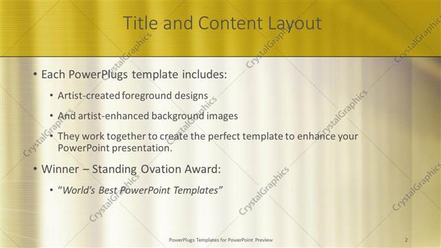 Title and Content presentation slide layout