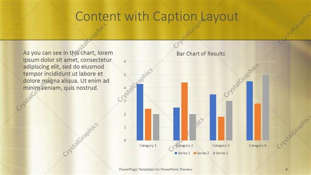 Content with Caption presentation slide layout