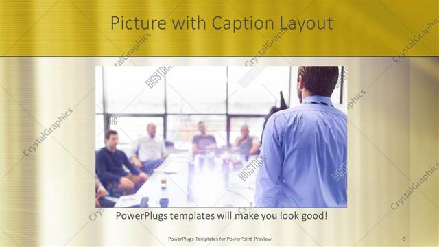 Picture with Caption presentation slide layout