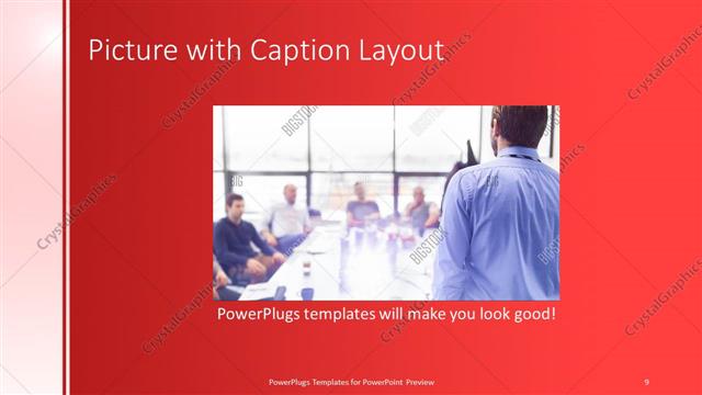 Picture with Caption presentation slide layout