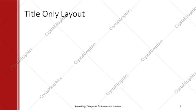 Title Only presentation slide layout