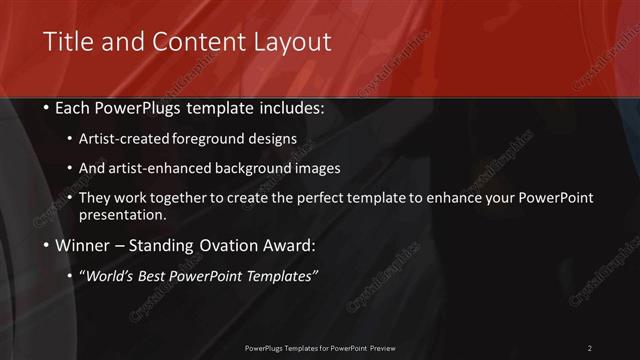 Title and Content presentation slide layout