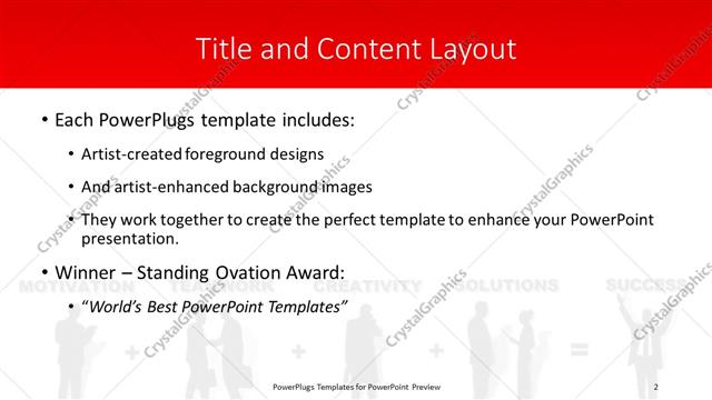 Title and Content presentation slide layout