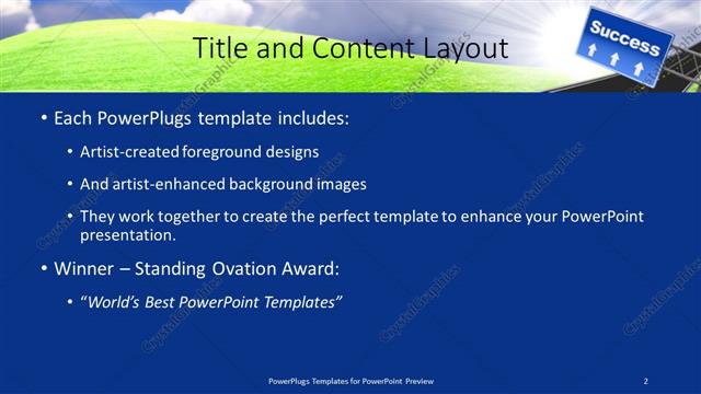 Title and Content presentation slide layout
