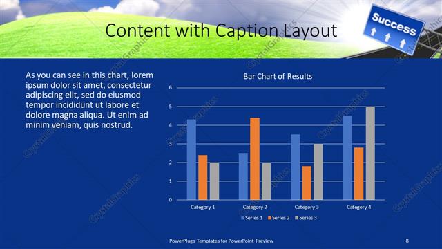 Content with Caption presentation slide layout