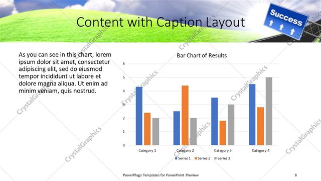 Content with Caption presentation slide layout