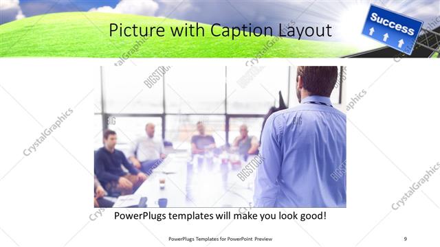 Picture with Caption presentation slide layout