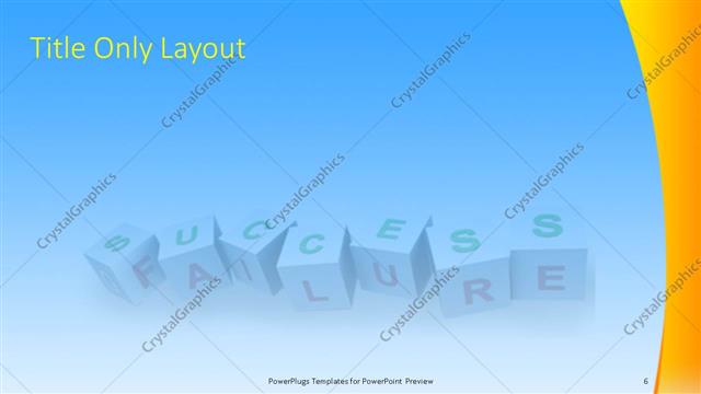 Title Only presentation slide layout