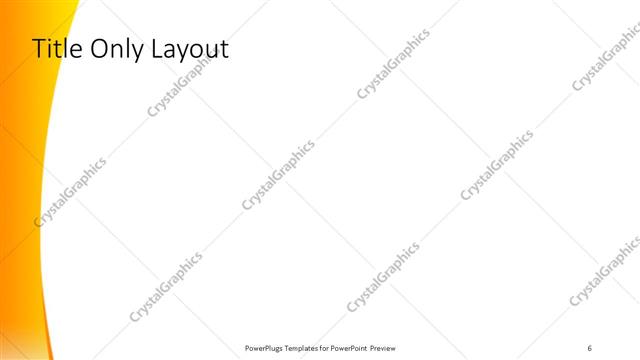 Title Only presentation slide layout