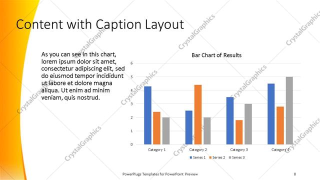 Content with Caption presentation slide layout