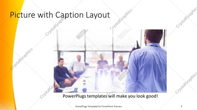 Picture with Caption presentation slide layout